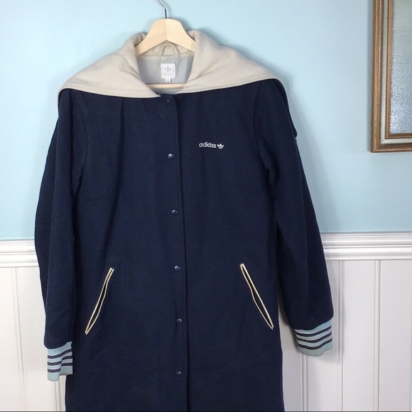 [SOLD] Adidas Wool Trench Sport Jacket M - Picture 3 of 8